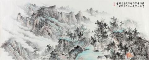 春節(jié)送禮送什么字畫好？李佩錦精品山水字畫雅致是首選！