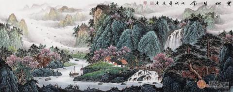 客廳沙發(fā)墻掛什么畫(huà)？宋唐手繪國(guó)畫(huà)裝飾風(fēng)水財(cái)運(yùn)旺！