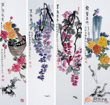 齊白石孫媳，畫家樸喆花鳥畫，當(dāng)代極具收藏升值潛力的書畫家
