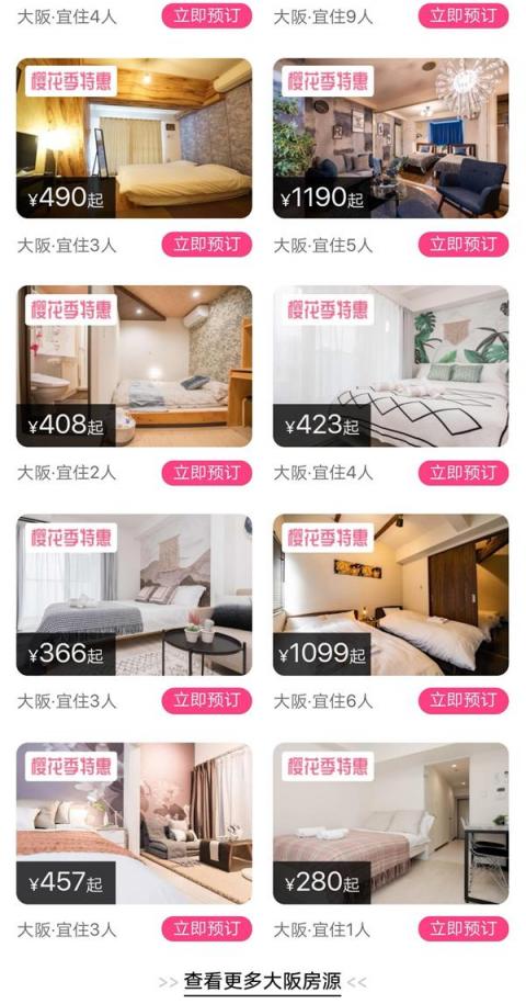 又到賞櫻季！芝麻信用攜手小豬?日本民宿5折起?還可以免押金！