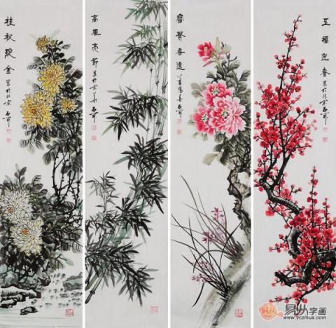 室內(nèi)空間裝飾掛什么畫好，經(jīng)典國畫花鳥一幅就夠了！
