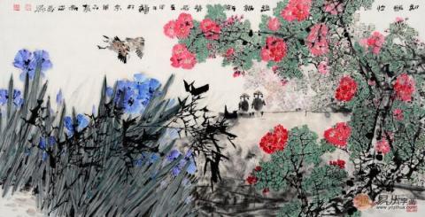 賞中美協(xié)畫家忠義的花鳥畫，野趣十足！