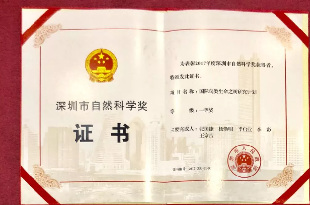 華大“國(guó)際鳥類生命之樹研究計(jì)劃”榮獲深圳市自然科學(xué)獎(jiǎng)一等獎(jiǎng)