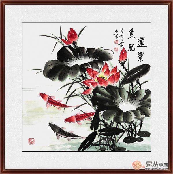 不知道餐廳里掛什么畫(huà)好，看看這些小品花鳥(niǎo)畫(huà)美不美