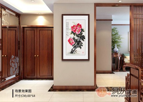國畫牡丹圖適合掛在哪些場合，易從帶你一探究竟