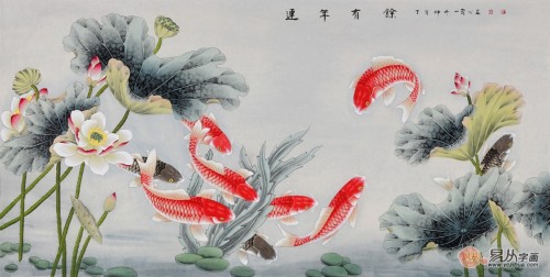 客廳裝修設(shè)計離不開一幅字畫，國畫花鳥畫打造溫馨和諧氛圍