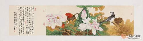 客廳裝修設(shè)計離不開一幅字畫，國畫花鳥畫打造溫馨和諧氛圍