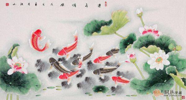 客廳墻裝飾掛什么畫好，給家?guī)砑楦獾幕B國(guó)畫推薦