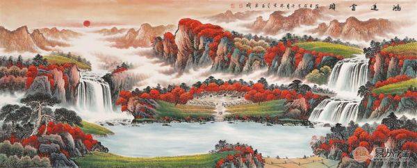 客廳風(fēng)水畫怎么選？名家山水畫催財(cái)旺運(yùn)品位佳