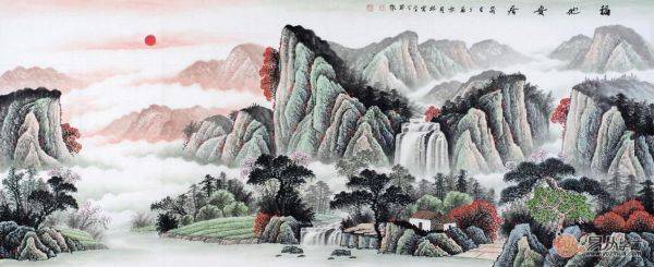客廳風(fēng)水畫怎么選？名家山水畫催財(cái)旺運(yùn)品位佳