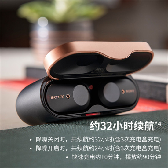 雙反饋降噪黑科技加持 索尼WF-1000XM3藍牙降噪耳機