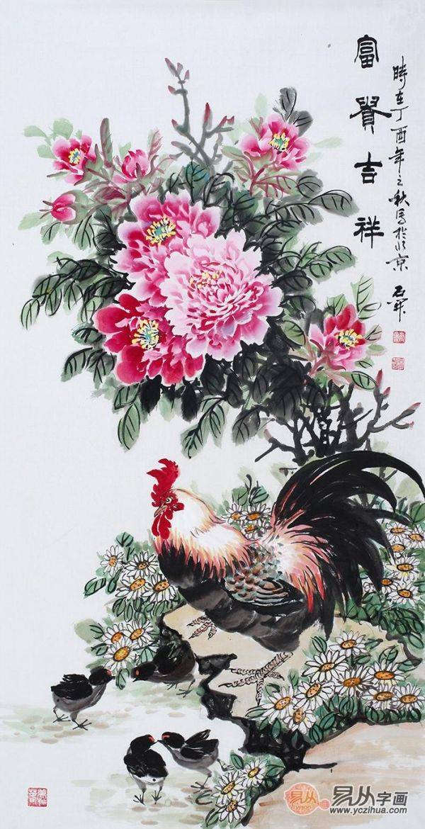 適合玄關(guān)的裝飾畫，這5款吉祥花鳥畫，顏值風(fēng)水兩相宜