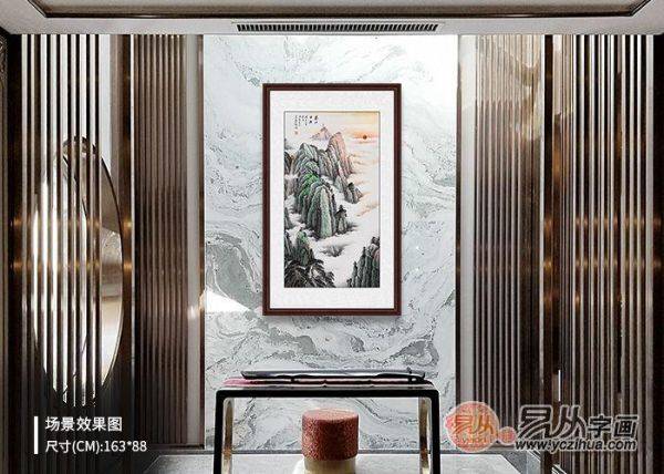 進(jìn)門玄關(guān)掛什么畫好？名家手繪山水畫裝飾、風(fēng)水都有了