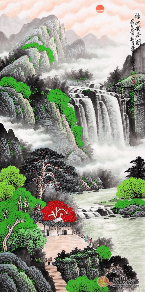 走廊盡頭掛什么畫(huà)好，巧用名家山水畫(huà)塑造家居好品位