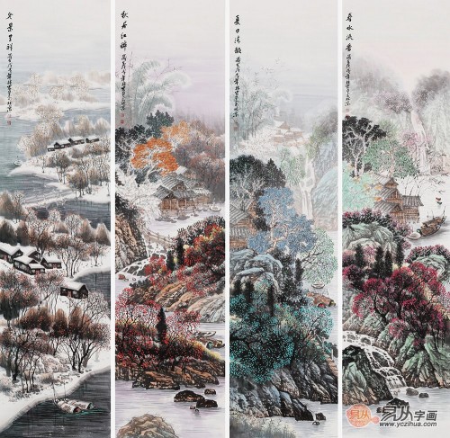 客廳沙發(fā)背景墻掛什么畫好？名家山水畫有品位更有韻味