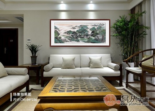 精美客廳沙發(fā)背景墻掛畫(huà)，家里都美呆了
