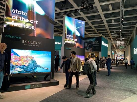 海信電視軍團驚艷柏林 IFA，8K疊屏和屏幕發(fā)聲激光電視重磅亮相