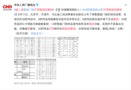 指紋解鎖出現(xiàn)安全隱患，何不試試指靜脈智能鎖？