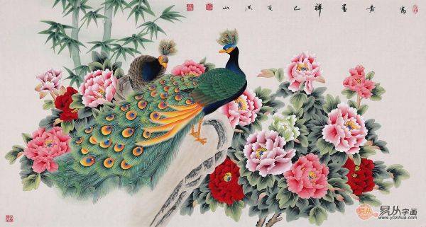 家庭客廳掛什么花鳥畫作品好，家裝達人為你推薦這四種題材