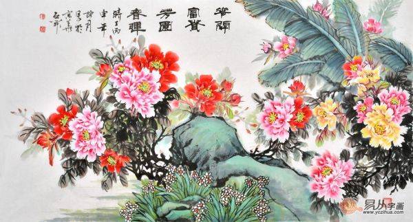 客廳沙發(fā)墻裝飾畫掛什么好，畫美寓意更美的花鳥畫分享