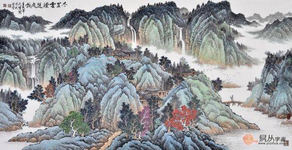 有時(shí)，一人獨(dú)坐也非寂寞，靜坐品賞吳大愷寫意山水