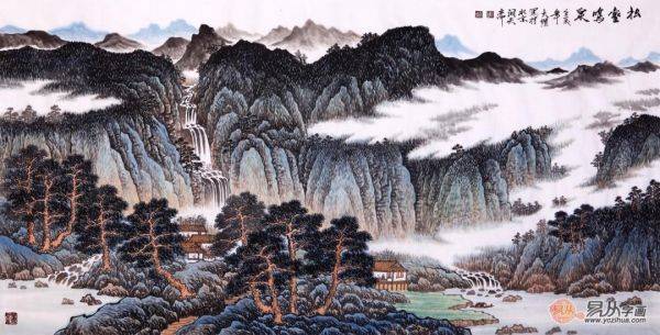 有時(shí)，一人獨(dú)坐也非寂寞，靜坐品賞吳大愷寫意山水