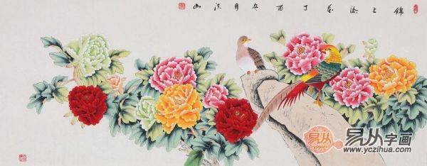 這些精美的沙發(fā)背景墻花鳥畫，絕對(duì)吸人眼球！