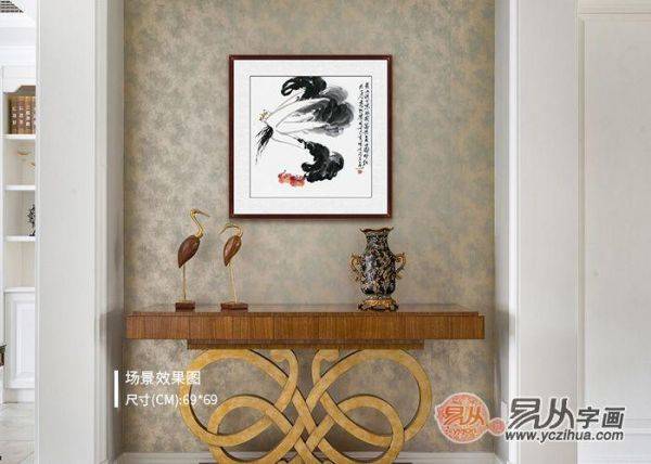 什么畫掛在玄關(guān)寓意好？掛鄭曉京白菜國畫 擁有好風(fēng)水的家