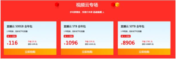 七牛云雙11云采購嘉年華，CDN、云存儲等資源包低至1折