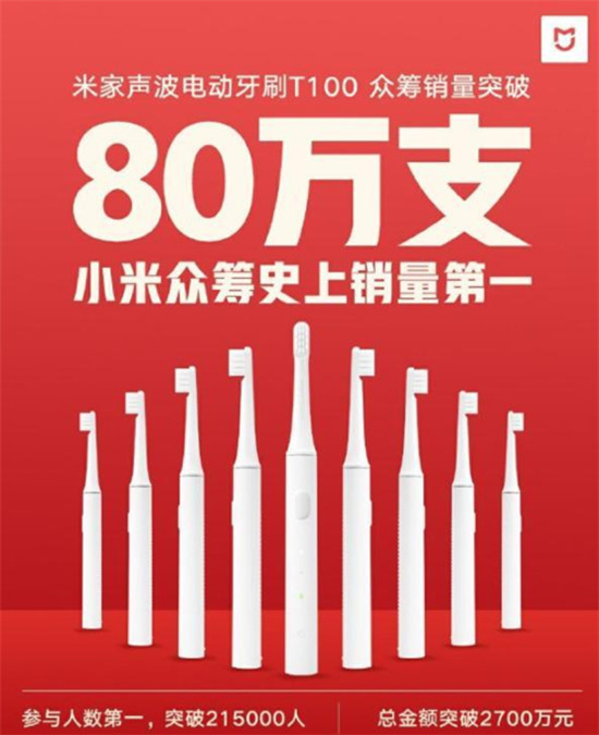 米家聲波電動(dòng)牙刷T100，讓全民進(jìn)入電動(dòng)牙刷時(shí)代