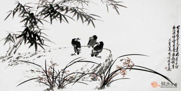 沙發(fā)后應(yīng)該掛什么畫？鄭曉京花鳥畫佳作 大氣典雅韻味別致
