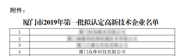 喜訊！眾庫科技榮獲國家級(jí)“高新技術(shù)企業(yè)”稱號(hào)