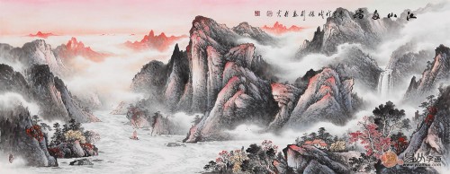 山水畫美輪美奐 用作收藏價值極高！
