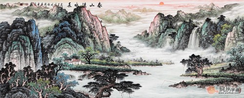 山水畫美輪美奐 用作收藏價值極高！