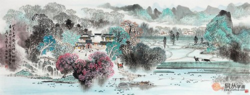 江南山水畫的重新詮釋，感受藝術(shù)需要用心去體會(huì)