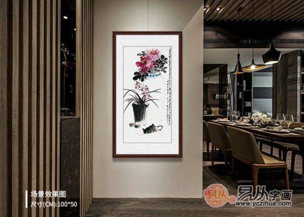 客廳沙發(fā)后掛什么畫？鄭曉京手繪吉祥花鳥畫，讓家溫暖吉祥