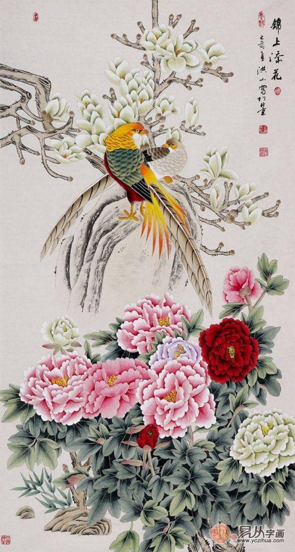 玄關(guān)用什么畫裝飾比較好，經(jīng)典好寓意玄關(guān)花鳥畫解讀