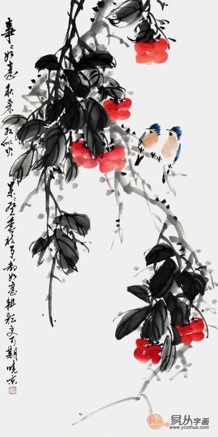 如何挑選餐廳掛畫？鄭曉京花鳥畫為餐廳帶來藝術氣息