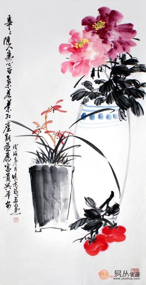 如何挑選餐廳掛畫？鄭曉京花鳥畫為餐廳帶來藝術氣息