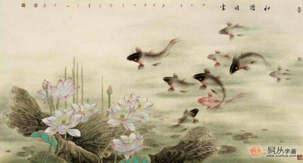 收藏誰的魚畫好？中美協(xié)藍(lán)健康，這位廣西畫家把魚畫活了