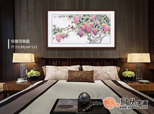 適合掛在臥室的字畫有哪些，當屬當代名家手繪花鳥畫