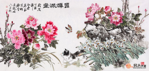 適合掛在臥室的字畫有哪些，當屬當代名家手繪花鳥畫