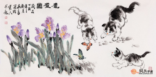 適合掛在臥室的字畫有哪些，當屬當代名家手繪花鳥畫
