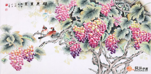 適合掛在臥室的字畫有哪些，當屬當代名家手繪花鳥畫