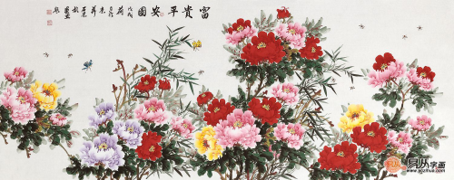 適合掛在臥室的字畫有哪些，當屬當代名家手繪花鳥畫