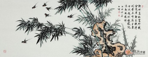 客廳適合掛什么字畫，國畫花鳥經(jīng)典四款寓意解析