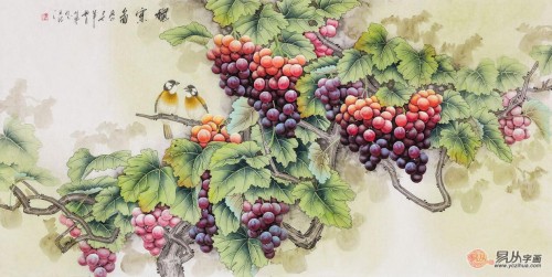 客廳適合掛什么字畫，國畫花鳥經(jīng)典四款寓意解析