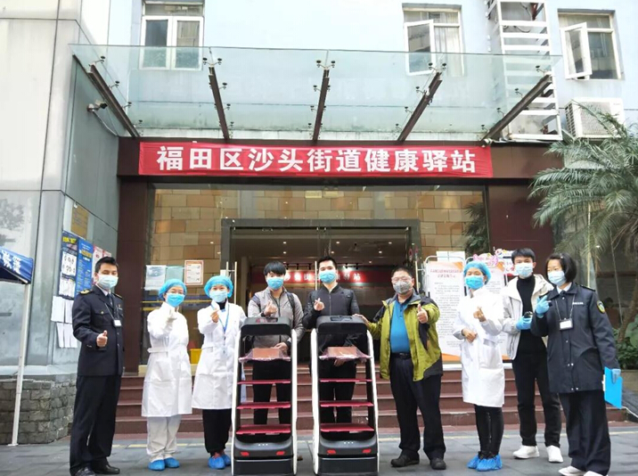 抗疫動態(tài)丨疫情不止，擎朗送餐機器人不退