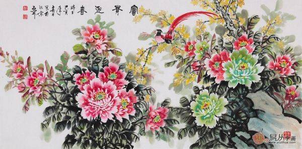 適合掛客廳的書畫作品大全，2020暢銷花鳥畫推薦