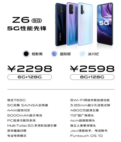 5G終端普及之作誕生，vivo Z6到手價2198元起